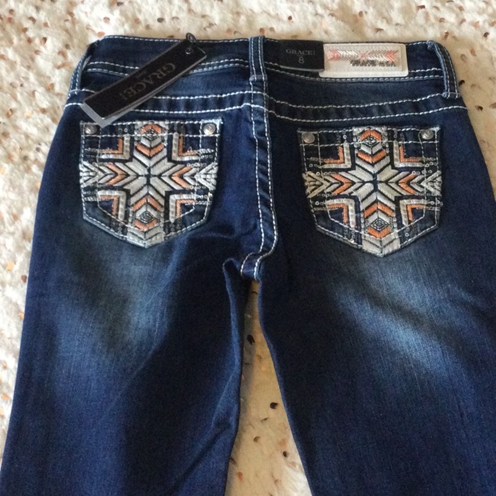 Grace in LA size 8 girls jeans